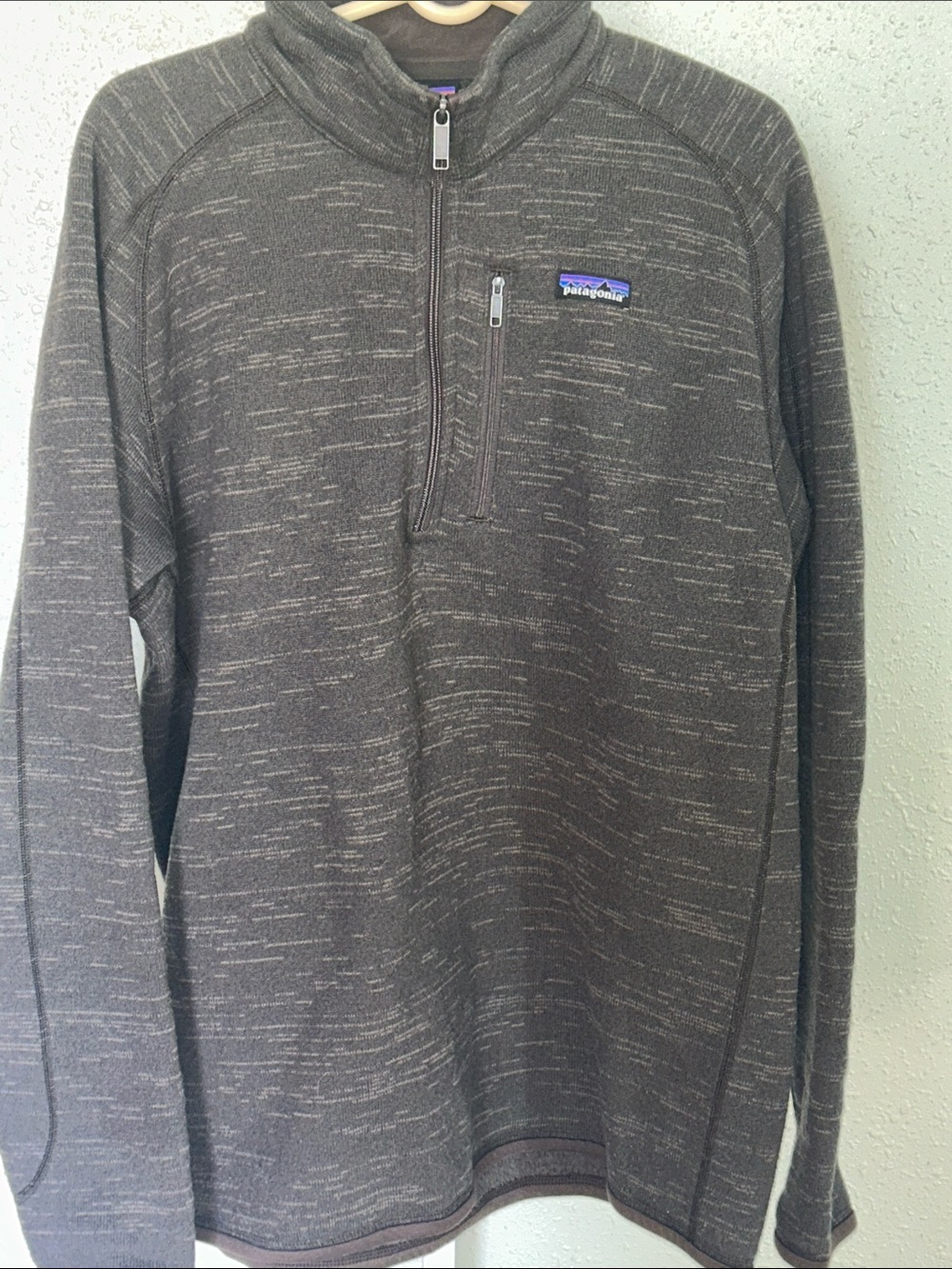 Patagonia Men's Charcoal Heather Quarter-Zip Pullover